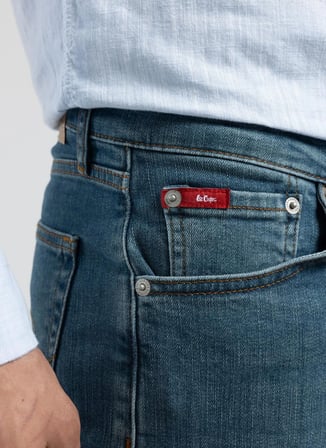 Lee Cooper Yeşil Erkek Straight Denim Pantolon 262 LCM 121051 RICKY FERB NILE LIGH