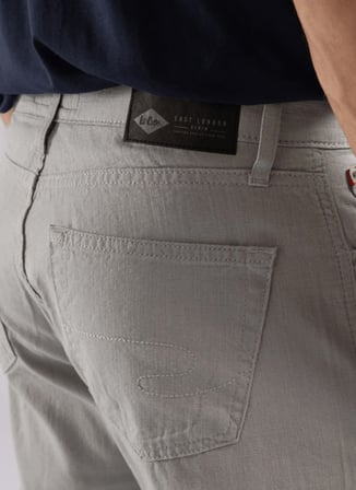 Lee Cooper Gri - Mavi Erkek Straight Chino Pantolon 262 LCM 221002 RICKY ND 1 GRİ MAVİ