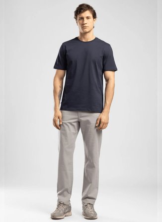 Lee Cooper Gri - Mavi Erkek Straight Chino Pantolon 262 LCM 221002 RICKY ND 1 GRİ MAVİ