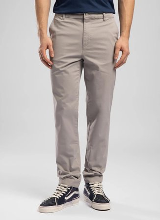 Lee Cooper Gri Erkek Slim Straight Chino Pantolon 262 LCM 221004 NEW CHINO 2 GRİ