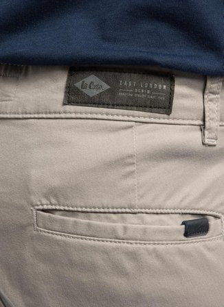 Lee Cooper Gri Erkek Slim Straight Chino Pantolon 262 LCM 221004 NEW CHINO 2 GRİ