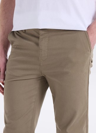 Lee Cooper Normal Bel Slim Straight Haki Erkek Chino Pantolon 262 LCM 221004 NEW CHINO 2 HAKİ