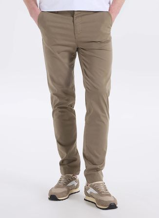 Lee Cooper Normal Bel Slim Straight Haki Erkek Chino Pantolon 262 LCM 221004 NEW CHINO 2 HAKİ
