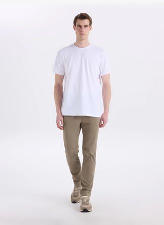Lee Cooper Normal Bel Slim Straight Haki Erkek Chino Pantolon 262 LCM 221004 NEW CHINO 2 HAKİ