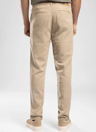 Lee Cooper Bej Erkek Regular Tapered Chino Pantolon 262 LCM 221006 ZARSE 2 BEJ