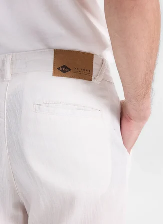 Lee Cooper Ekru Erkek Regular Tapered Chino Pantolon 262 LCM 221006 ZARSE 2 EKRU