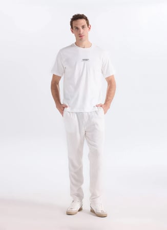 Lee Cooper Ekru Erkek Regular Tapered Chino Pantolon 262 LCM 221006 ZARSE 2 EKRU