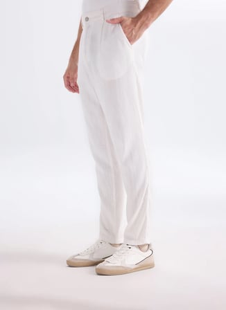 Lee Cooper Ekru Erkek Regular Tapered Chino Pantolon 262 LCM 221006 ZARSE 2 EKRU