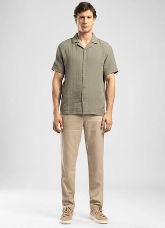 Lee Cooper Bej Erkek Regular Tapered Chino Pantolon 262 LCM 221006 ZARSE 2 BEJ