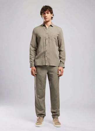 Lee Cooper Haki Erkek Relaxed Chino Pantolon 262 LCM 221009 RELAS A. HAKİ