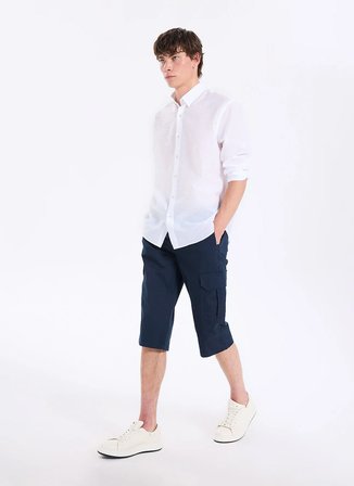 Lee Cooper Lacivert Erkek Rahat Şort 262 LCM 221015 JOAN LACİVERT