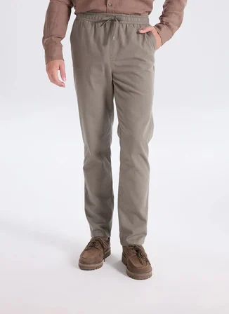 Lee Cooper Haki Erkek Regular Straight Chino Pantolon 262 LCM 221026 NEW HAKİ