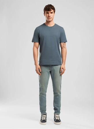 İndigo Erkek %100 Pamuk T-Shirt 262 LCM 242001 BASELO İNDİGO