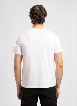 Lee Cooper Beyaz Erkek Regular Fit T-Shirt 262 LCM 242002 JONAT BEYAZ