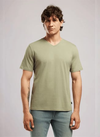 Lee Cooper Haki Erkek Regular Fit T-Shirt 262 LCM 242002 JONAT HAKİ