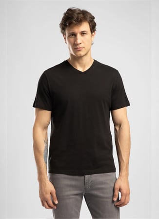 Lee Cooper Siyah Erkek Regular Fit T-Shirt 262 LCM 242002 JONAT SİYAH