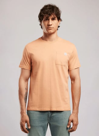Lee Cooper Turuncu Erkek Regular Fit Logo Baskılı T-Shirt