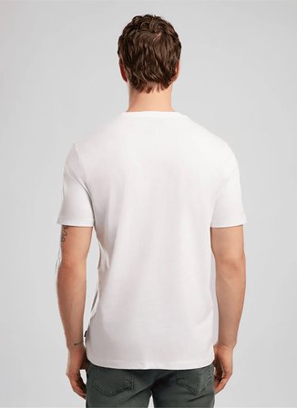 Lee Cooper Yuvarlak Yaka Beyaz Erkek T-Shirt 262 LCM 242004 LONDONLOGO BEYAZ-L
