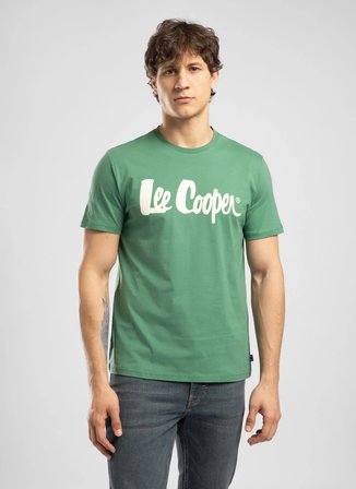 Lee Cooper Yeşil Erkek Regular Fit T-Shirt 262 LCM 242004 LONDONLOGO YEŞİL