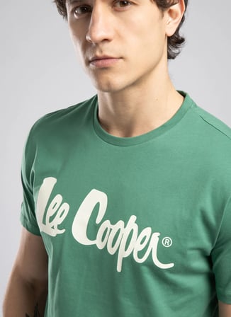 Lee Cooper Yeşil Erkek Regular Fit T-Shirt 262 LCM 242004 LONDONLOGO YEŞİL