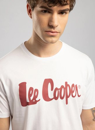 Lee Cooper Beyaz Erkek Regular Fit T-Shirt 262 LCM 242004 LONDONLOGO BEYAZ-K