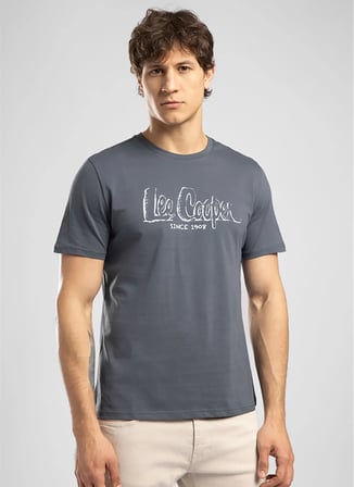 İndigo Erkek %100 Pamuk T-Shirt 262 LCM 242005 DRAWOS İNDİGO