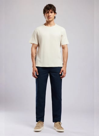 Lee Cooper Bej Erkek Regular Fit T-Shirt 262 LCM 242013 CONROY BEJ
