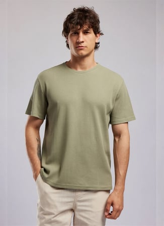 Lee Cooper Haki Erkek Regular Fit T-Shirt 262 LCM 242013 CONROY HAKİ
