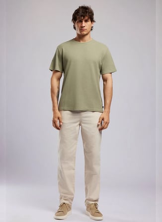 Lee Cooper Haki Erkek Regular Fit T-Shirt 262 LCM 242013 CONROY HAKİ