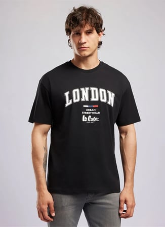 Siyah Erkek %100 Pamuk T-Shirt 262 LCM 242021 CLIFF SİYAH