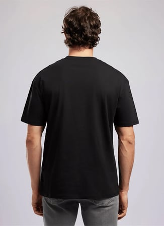 Siyah Erkek %100 Pamuk T-Shirt 262 LCM 242021 CLIFF SİYAH