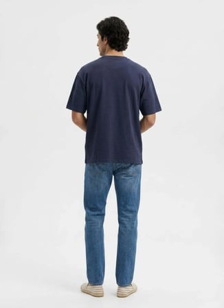 Lee Cooper Lacivert Erkek Regular Fit Logo Baskılı T-Shirt 262 LCM 242022 TODY LACİVERT