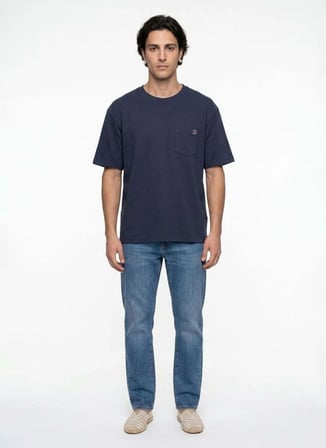 Lee Cooper Lacivert Erkek Regular Fit Logo Baskılı T-Shirt 262 LCM 242022 TODY LACİVERT