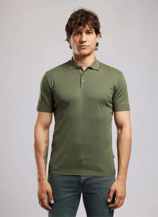 Lee Cooper Haki Erkek Regular Fit Polo T-Shirt 262 LCM 242023 DENISE HAKİ