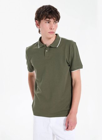 Lee Cooper Haki Erkek Regular Fit Polo T-Shirt 262 LCM 242024 BRAT HAKİ