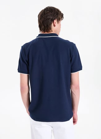 Lee Cooper Lacivert Erkek Regular Fit Polo T-Shirt 262 LCM 242024 BRAT LACİVERT