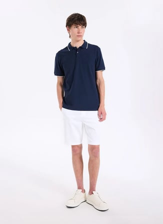 Lee Cooper Lacivert Erkek Regular Fit Polo T-Shirt 262 LCM 242024 BRAT LACİVERT