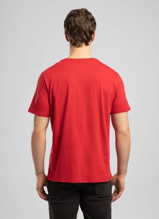 Lee Cooper Kırmızı Erkek Regular Fit T-Shirt 262 LCM 242031 ANSEL KIRMIZI