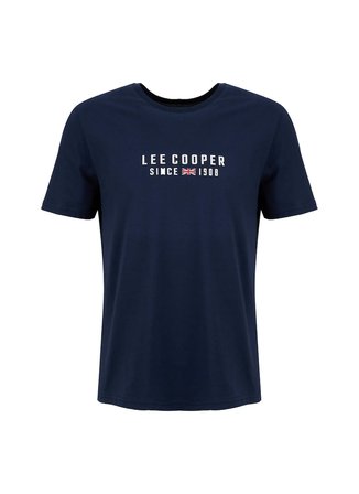 Lee Cooper Lacivert Erkek Regular Fit Logo Baskılı T-Shirt 262 LCM 242031 ANSEL LACİVERT
