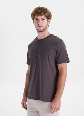 Lee Cooper Kahverengi Erkek Regular Fit Logo Baskılı T-Shirt 262 LCM 242033 LOGOS KAHVE