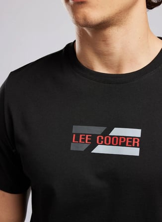 Lee Cooper Siyah Erkek Regular Fit Logo Baskılı T-Shirt 262 LCM 242035 BASIL SİYAH