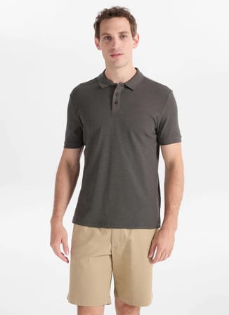 Lee Cooper Yeşil Erkek Regular Fit Mikro Desen Polo T-Shirt 262 LCM 242040 TYLER OLIVE