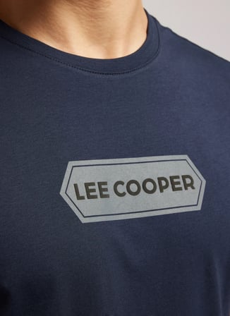 Lee Cooper Lacivert Erkek Regular Fit Logo Baskılı T-Shirt 262 LCM 242044 DORIAN LACİVERT