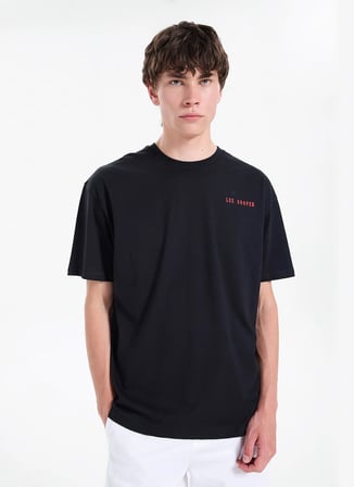 Lee Cooper Siyah Erkek Loose Fit T-Shirt 262 LCM 242049 GIAN SİYAH