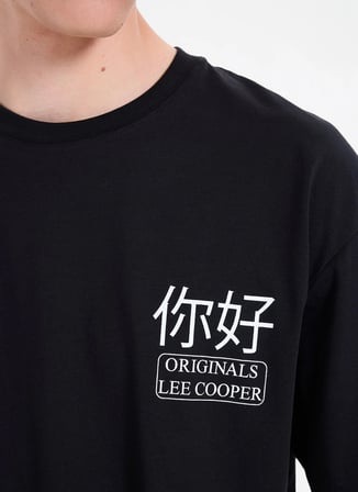 Lee Cooper Siyah Erkek Loose Fit T-Shirt 262 LCM 242050 JOSUE SİYAH