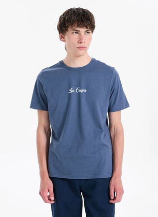 İndigo Erkek %100 Pamuk T-Shirt 262 LCM 242052 JASIEL İNDİGO