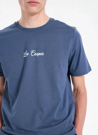 İndigo Erkek %100 Pamuk T-Shirt 262 LCM 242052 JASIEL İNDİGO
