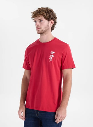 Lee Cooper Kırmızı Erkek Regular Fit Logo Baskılı T-Shirt 262 LCM 242053 MARIANO KIRMIZI