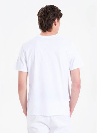 Lee Cooper Beyaz Erkek Regular Fit T-Shirt 262 LCM 242055 WESTON BEYAZ