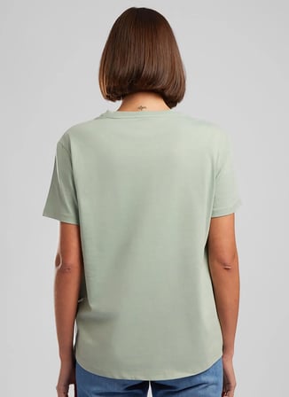 Lee Cooper O Yaka Baskılı Çağla Kadın T-Shirt 262 LCF 242009 LONDONLOGO ÇAĞLA YEŞ